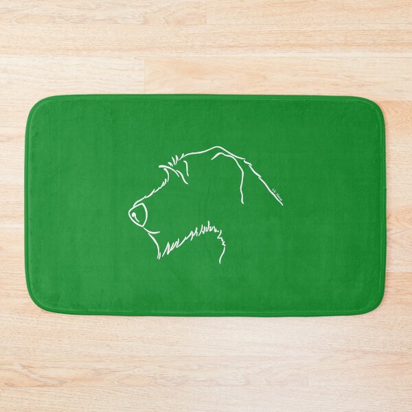 Item preview, Irish wolf silhouette outline white designed and sold by LivHana.