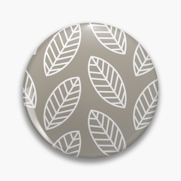 Item preview, Minimalist Leaves in Grey designed and sold by latheandquill.