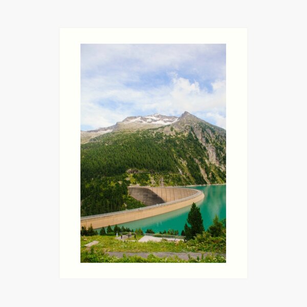 Austria, Zillertal High Alpine nature Park landscape Art Print