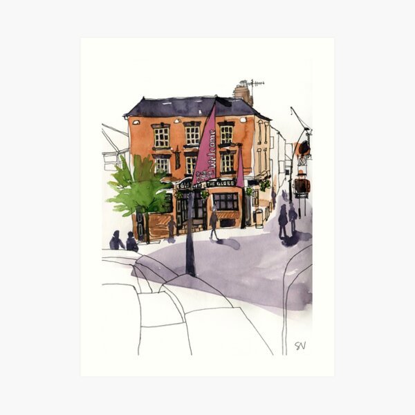 The Globe Inn, Sheffield City Centre Art Print