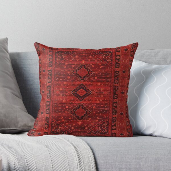 HQ Bohemian Oriental Farmhouse Moroccan & Ottoman Style Artwork. Throw Pillow