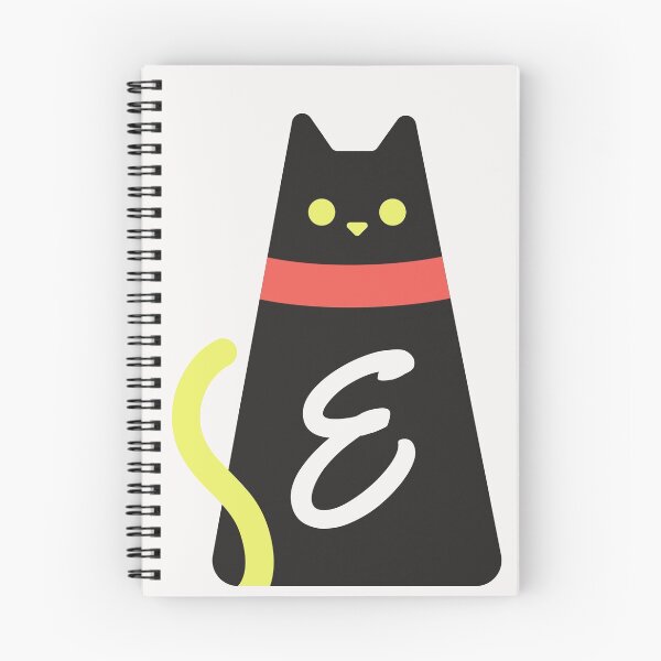 Item preview,  Alphabet  initial Letter  E  and black,red and yellow  cat designed and sold by dygo1986.