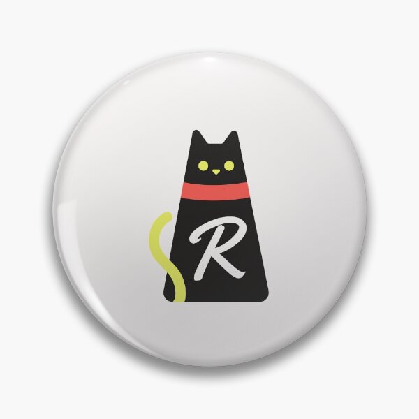 Item preview,  Alphabet  initial Letter  R  and black,red and yellow  cat designed and sold by dygo1986.