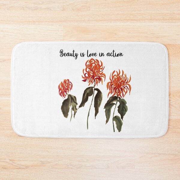 Item preview, Orange Chrysanthemum with Quote designed and sold by ClaraMargarita.