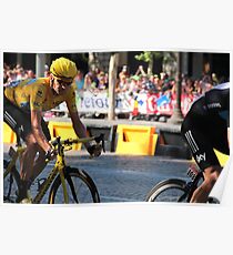 Bradley Wiggins - Tour de France 2012 in Paris Poster