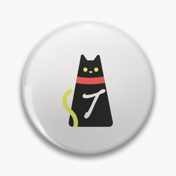 Item preview,  Alphabet  initial Letter  T and black,red and yellow  cat designed and sold by dygo1986.