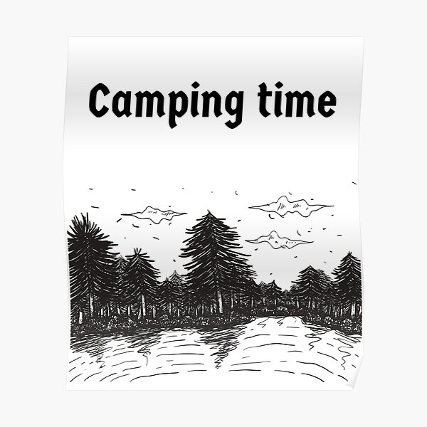 Roblox Camping Game Tree Poster