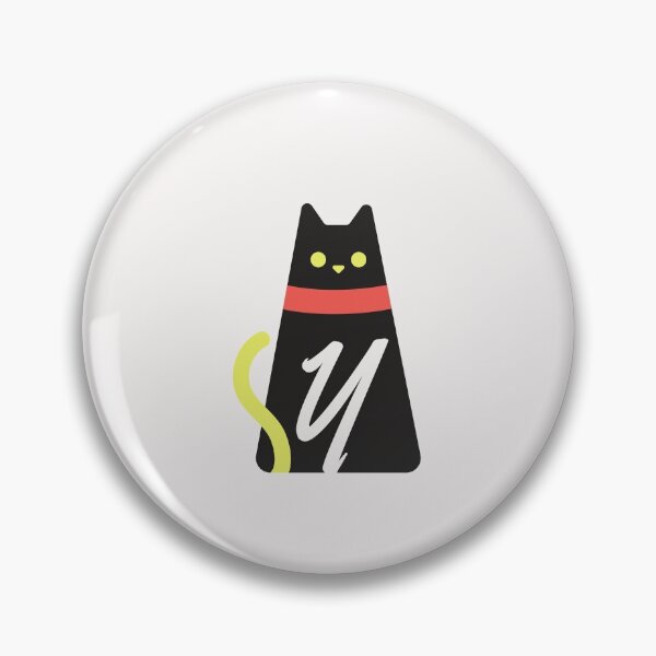 Item preview,   Alphabet  initial Letter  Y and black,red and yellow  cat designed and sold by dygo1986.