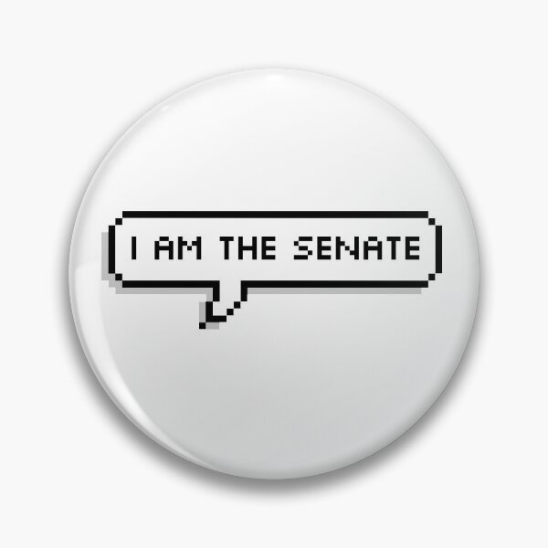 Item preview, I am the Senate Pixel Speech Bubble designed and sold by Lemon  Merch.