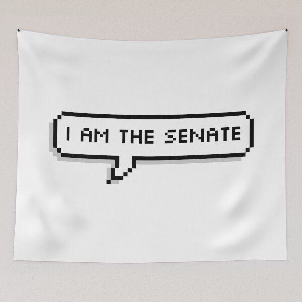 Item preview, I am the Senate Pixel Speech Bubble designed and sold by Lemon  Merch.