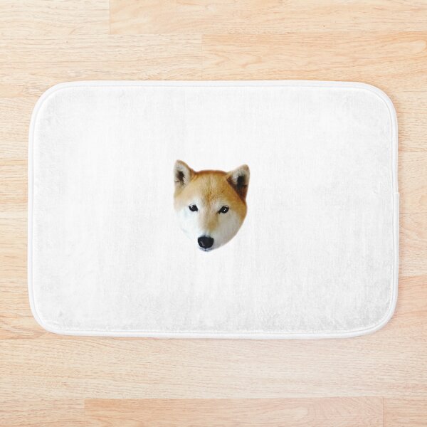 Cute Shiba Inu Puppy Bath Mat