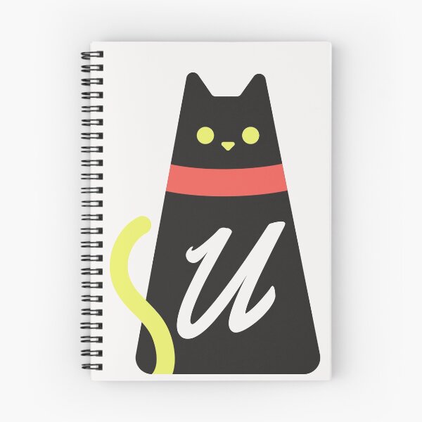 Item preview,   Alphabet  initial Letter U and black,red and yellow  cat designed and sold by dygo1986.