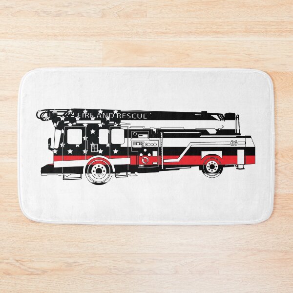 Item preview, Fire Fighter Flag, Fire Fighter Truck, Fire Truck designed and sold by PLLDesigns.