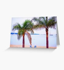 palmiers de la rivière Greeting Card
