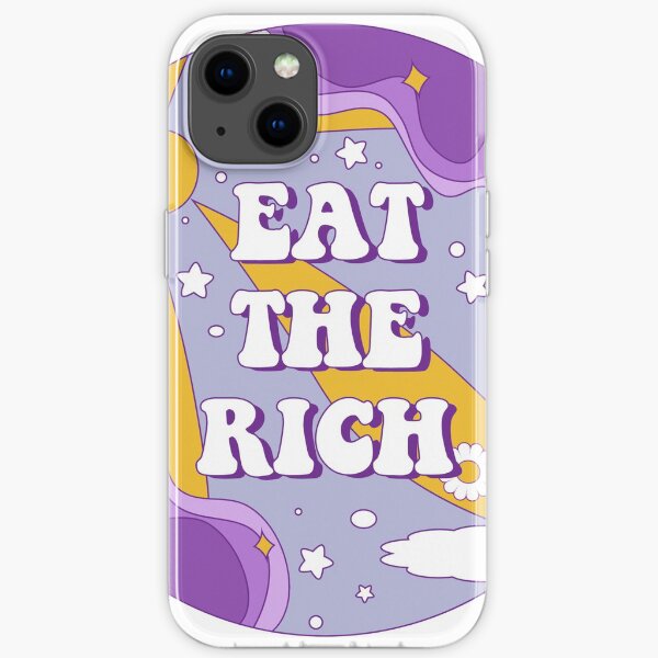 mange les riches Coque souple iPhone