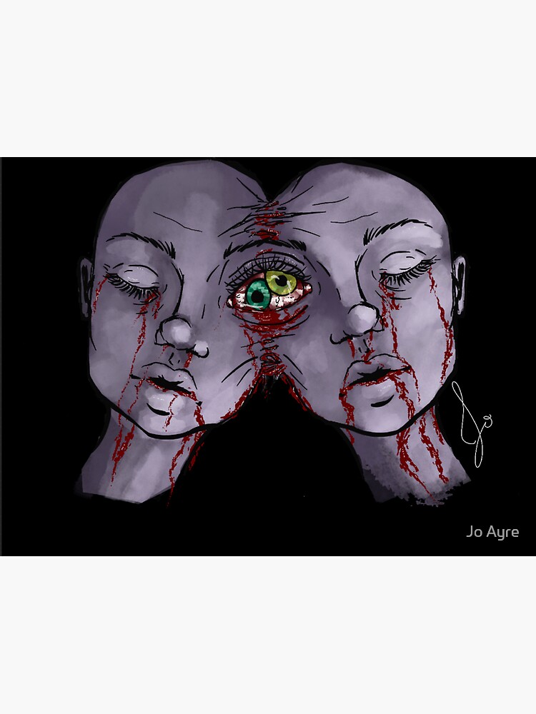 "Gory digital drawing " Sticker by JoAyreArt | Redbubble