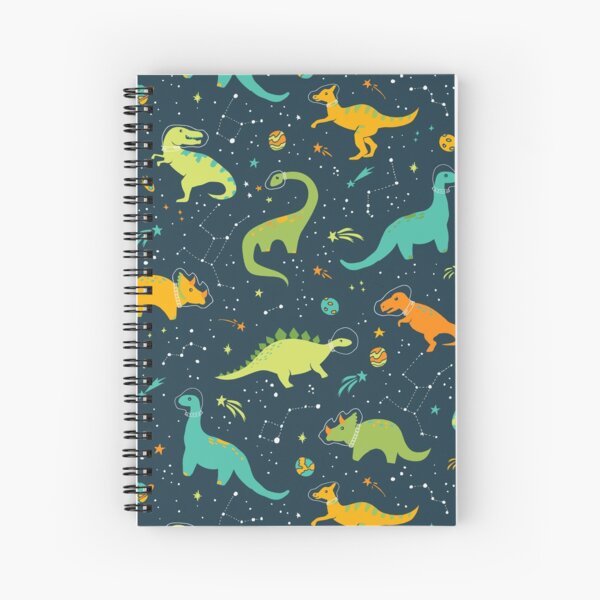 Dinosaur Space Adventure Spiral Notebook