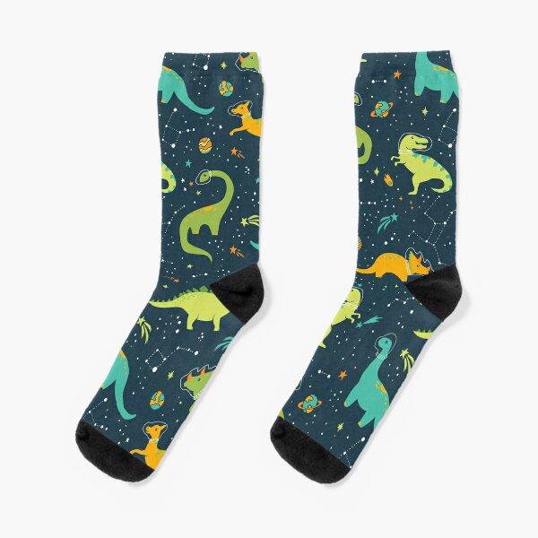 Dinosaur Space Adventure Socks