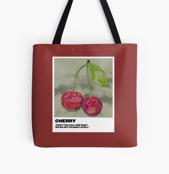 cherry polaroid All Over Print Tote Bag