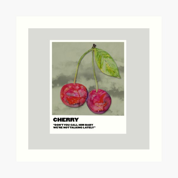 cherry polaroid Art Print