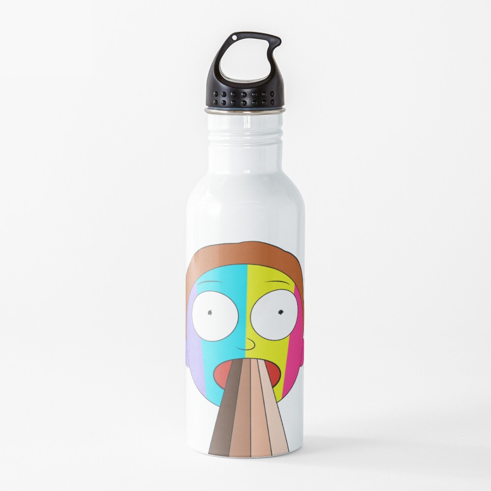Inverted Rainbow Morty Water Bottle