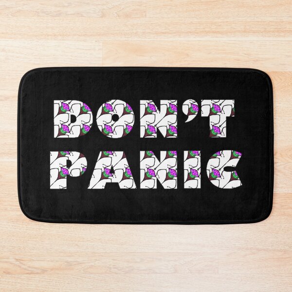 Item preview, Don’t Panic! It’s just a Mostly Harmless Towel Day Sperm Whale and Petunia Design! designed and sold by weavernap.
