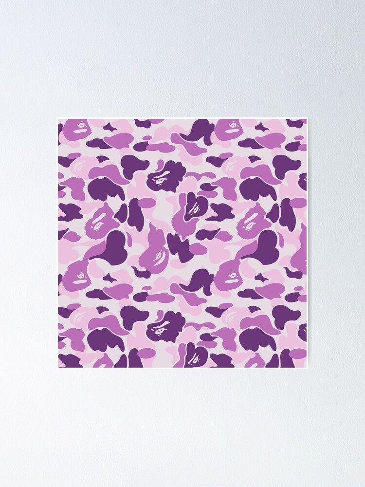 purple camo bape