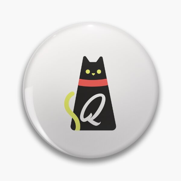 Item preview,  Alphabet  initial Letter Q and black,red and yellow  cat designed and sold by dygo1986.