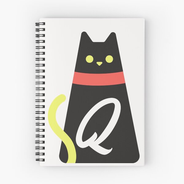 Item preview,  Alphabet  initial Letter Q and black,red and yellow  cat designed and sold by dygo1986.