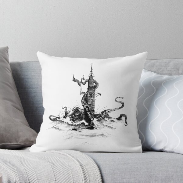 Item preview, Winstanley lighthouse with Kracken at eddystone designed and sold by Pring Artist.