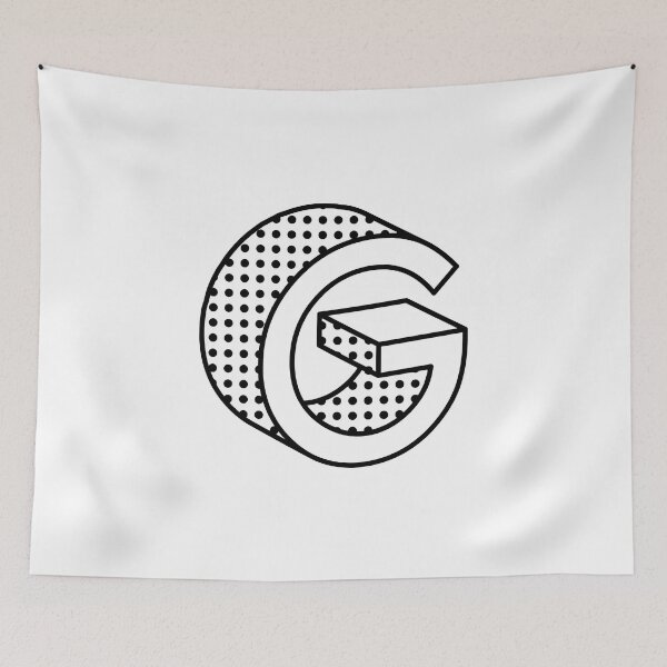 Item preview, 3D Ben Day Dot Isometric Letter G designed and sold by murialbezanson.