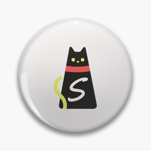 Item preview,  Alphabet  initial Letter S and black,red and yellow  cat designed and sold by dygo1986.