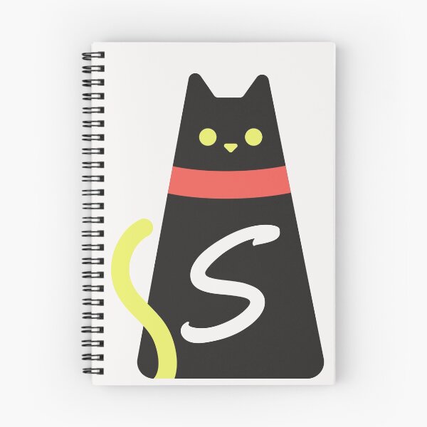 Item preview,  Alphabet  initial Letter S and black,red and yellow  cat designed and sold by dygo1986.