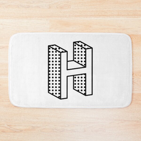 Item preview, 3D Ben Day Dot Isometric Letter H designed and sold by murialbezanson.