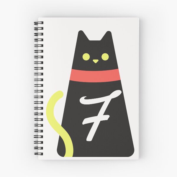 Item preview,  Alphabet  initial Letter F and black,red and yellow  cat designed and sold by dygo1986.
