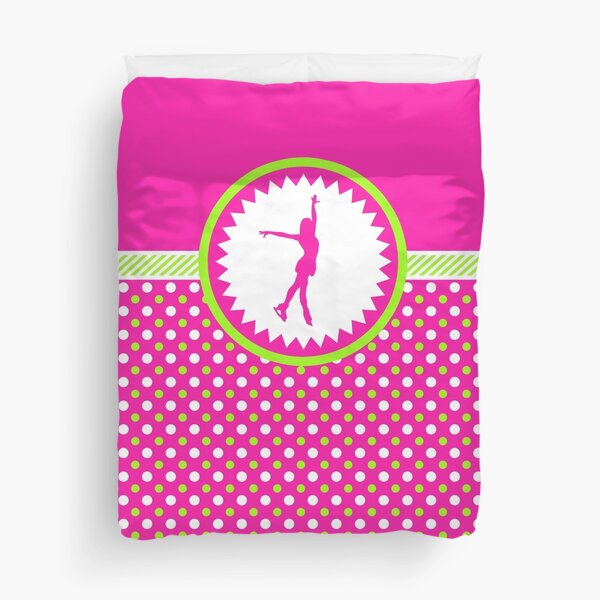 Item preview, Figure Skating - Pink and Green Polka-Dots designed and sold by gollygirls.
