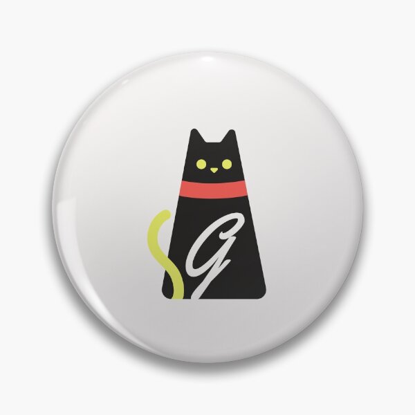 Item preview,  Alphabet  initial Letter  G and black,red and yellow  cat designed and sold by dygo1986.