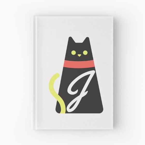Item preview, Alphabet  initial Letter J and black,red and yellow  cat designed and sold by dygo1986.