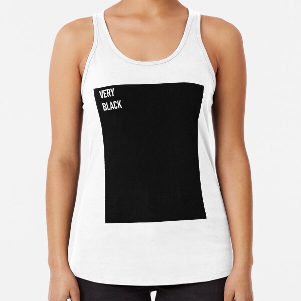 VERY BLACK Racerback Tank Top