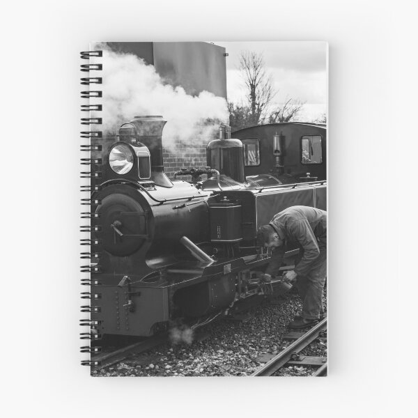 Item preview, Engineer attending to a steam train on the Bure Valley Railway designed and sold by yackers1.