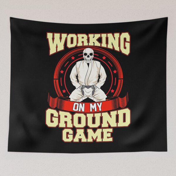 Item preview, Funny Cool Ground Game Fighter Judo Skull Fight Sports designed and sold by UniQueensShop.