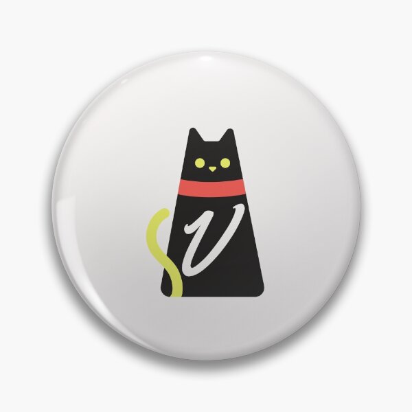Item preview,   Alphabet  initial Letter V and black,red and yellow  cat designed and sold by dygo1986.