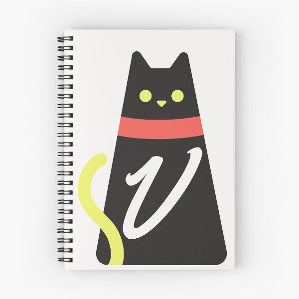 Item preview,   Alphabet  initial Letter V and black,red and yellow  cat designed and sold by dygo1986.