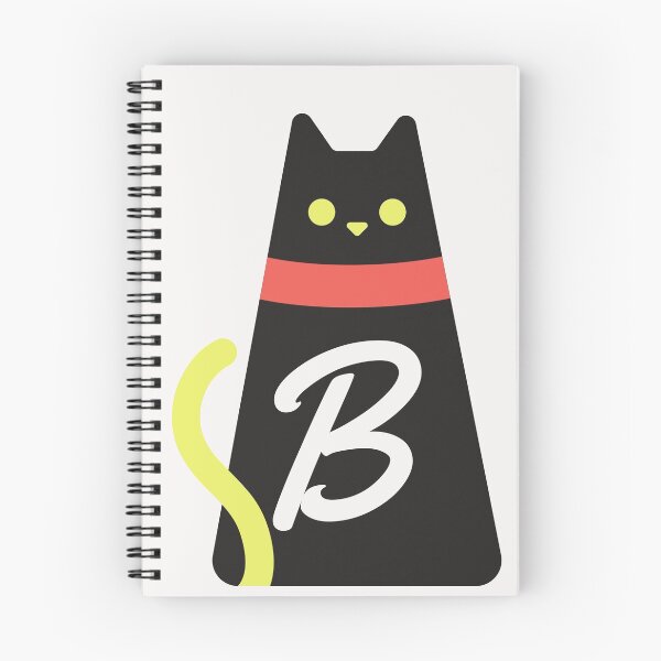 Item preview, Alphabet  initial Letter B and black,red and yellow  cat designed and sold by dygo1986.