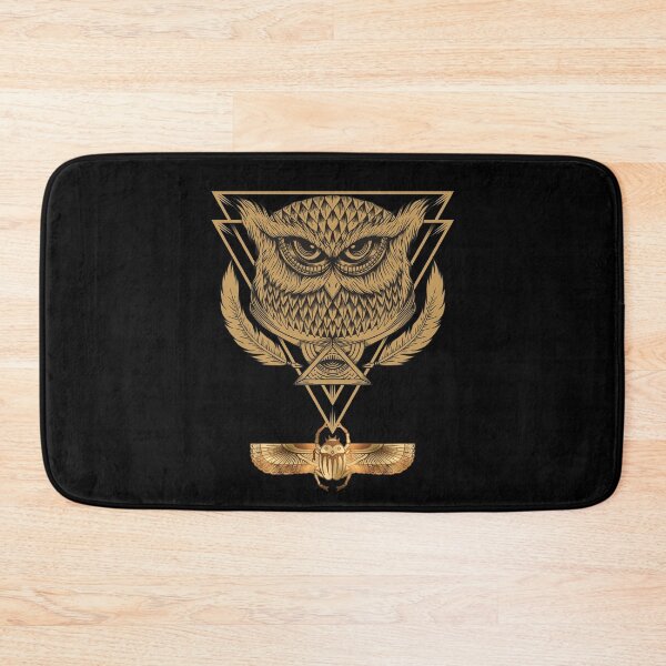 Item preview, Ancient Egyptian Owl Pyramid Third Eye and Scarab Illustration designed and sold by ColorfulMystic.