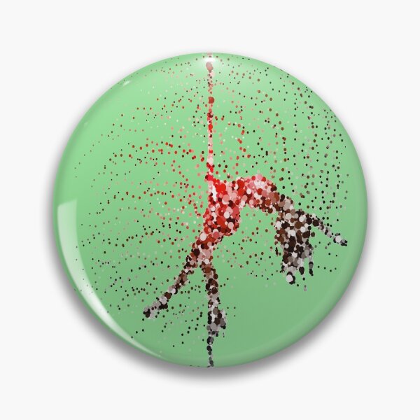 Item preview, pole dance scattered pattern of circles , red, yellow , brown , black  designed and sold by rashadat.