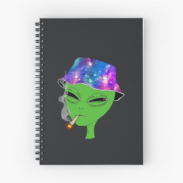 Item preview, Alien Smoking Joint w/ Galaxy Bucket Hat designed and sold by DigitalDose.