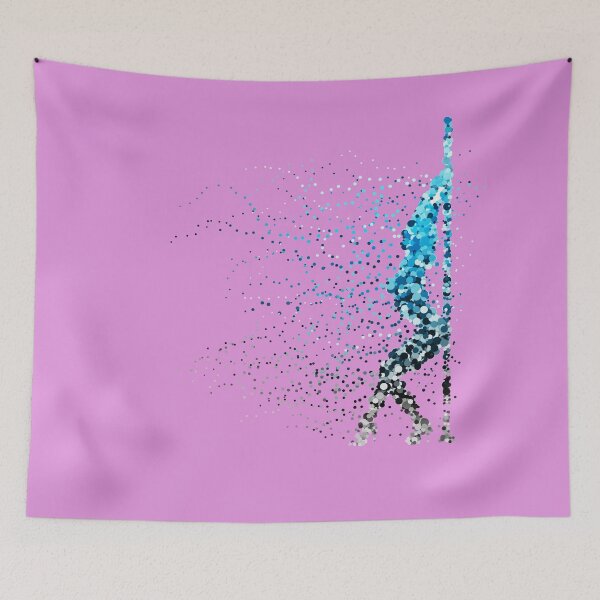 Item preview, pole dance scattered pattern of circles , red, yellow , brown , black , purple  designed and sold by rashadat.