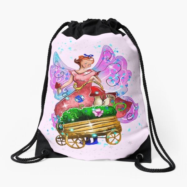 Wagonia The Wheelbarrows and Wagons Fairy™ Drawstring Bag