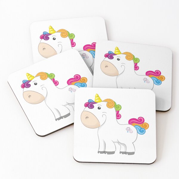 Item preview, Little unicorn, fluffy and graceful equine mascot. Ideal for comics and fantasy tales designed and sold by LucianoCosmo.